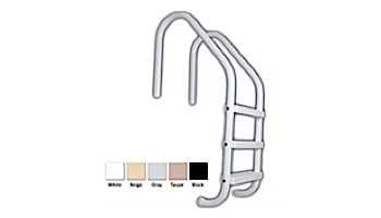 Saftron Economy 2-Step Ladder | .25" Thickness 1.90" OD | 24" W x 44" H | White | P-324-L2-W