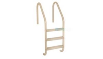 Saftron Economy 2-Step Ladder | .25" Thickness 1.90" OD | 24" W x 44" H | White | P-324-L2-W