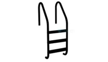 Saftron Economy 2-Step Ladder | .25" Thickness 1.90" OD | 24" W x 44" H | White | P-324-L2-W