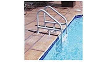 Saftron Commercial Cross Braced 5-Step Ladder | .25" Thickness 1.90" OD | 24"W x 91"H | Taupe | CBL-324-5S-T