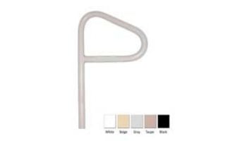 Saftron In-Ground Spa Floor Handrail | .25" Thickness 1.90" OD | 18" W x 24" H | Gray | SF-24-G