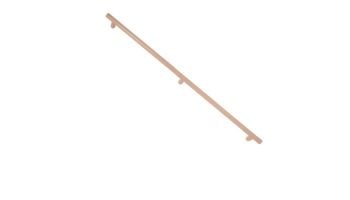 Saftron 2-Post Safety & Exercise Support Bar | .25 Thickness 1.90" OD | 5" W x 9" L | Pair | White | X-09-W | X-09 PR-W