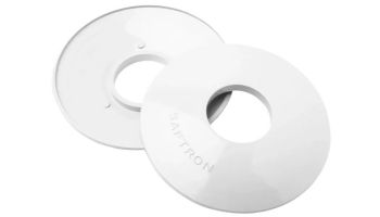 Saftron High Impact Vinyl Escutcheon | Case | White | ESC-CS-W