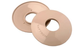 Saftron High Impact Vinyl Escutcheon | Case | White | ESC-CS-W