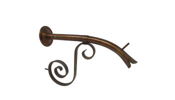 Black Oak Foundry Large Courtyard Spout with Florentine | Antique Brass / Bronze Finish | S7624-AB | S7664-AB