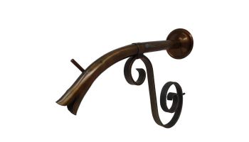 Black Oak Foundry Large Courtyard Spout with Florentine | Antique Brass / Bronze Finish | S7624-AB | S7664-AB