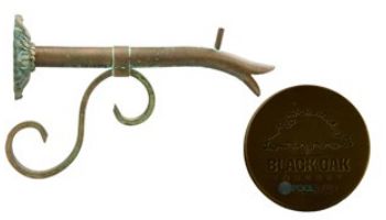 Black Oak Foundry Small Courtyard Spout with Small Nikila | Antique Brass / Bronze Finish | S7580-AB | S7585-AB