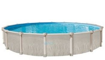 Ohana 33' Round 52" Steel Pool with 7" Top Ledge | POHAPRA-3352SSPSPSB11-WS