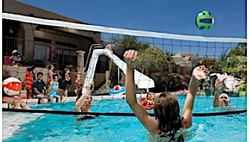 Interfab Volleyball Set | In-Deck Mount | Marine Stainless Steel Support Legs | Plastic Anchors | WS-VBALL GP-MG-C