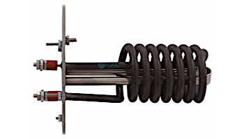 Flanged Incoloy Heater Element | 4.5KW 240V 5" X 5" Plate 6" | 12-0010-K