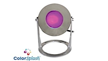 J&J Electronics ColorSplash LED Underwater Fountain Luminaire | Base Only No Guard | 120V 30' Cord | LFF-S1C-120-NG-WB-30