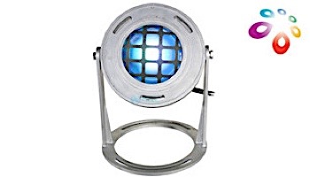 J&J Electronics ColorSplash LED Underwater Fountain Luminaire | Base And Guard | 120V 30' Cord | LFF-S1C-120-WG-WB-30