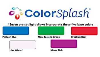 J&J Electronics ColorSplash LED Underwater Fountain Luminaire | With Guard And Base | 120V 30' Cord | LFF-F1CW-120-WG-WB-30