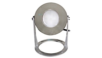 J&J Electronics PureWhite LED Underwater Fountain Luminaire | Base Only No Guard | 12V 100' Cord | LFF-S1L-12-NG-WB-100