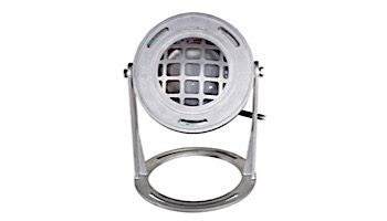 J&J Electronics PureWhite LED Underwater Fountain Luminaire | Base And Guard | 12V 100' Cord | LFF-S1L-12-WG-WB-100