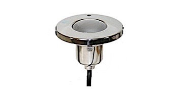 J&J Electronics PureWhite LED Underwater Fountain Luminaire | No Base No Guard | 120V 100' Cord | LFF-S1W-120-NG-NB-100