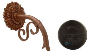 Black Oak Foundry Small Droop Spout with Versailles | Antique Pewter Finish | S400-AP