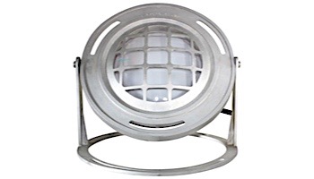 J&J Electronics PureWhite LED Underwater Fountain Luminaire | Base And Guard | 120V 10' Cord | LFF-F1L-120-WG-WB-10