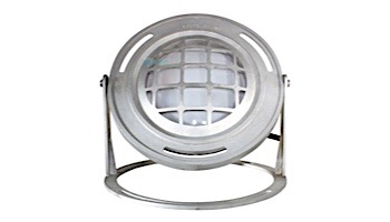 J&J Electronics PureWhite LED Underwater Fountain Luminaire | Base And Guard | 120V 30' Cord | LFF-F1L-120-WG-WB-30
