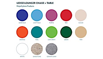 Ledge Lounger In-Pool Chaise | Orange | LLC-O