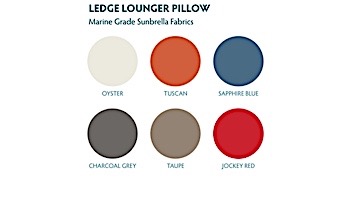 Ledge Lounger In-Pool Chaise Headrest Pillow | Sapphire Blue | LLP-STD-4641