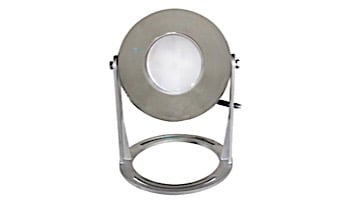 J&J Electronics PureWhite LED Underwater Fountain Luminaire | Base Only No Guard | 12V 100' Cord | LFF-F1L-12-NG-WB-100