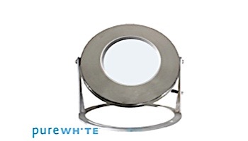 J&J Electronics PureWhite LED Underwater Fountain Luminaire | Base Only No Guard | 120V 50' Cord | LFF-F3W-120-NG-WB-50