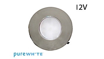 J&J Electronics PureWhite LED Underwater Fountain Luminaire | No Base No Guard | 12V 50' Cord | LFF-F3W-12-NG-NB-50
