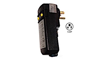 Leviton GFCI 20Amps 110V 90 Degree Plug Without Cord | 5-10-0027