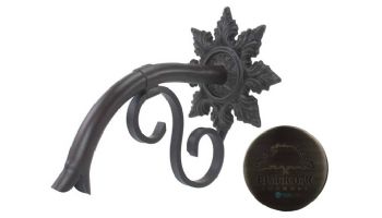 Black Oak Foundry Small Droop Spout with Normandy | Antique Pewter Finish | S402-AP | S422-AP