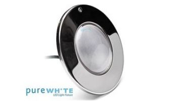 J&J Electronics PureWhite LED Pool Light SwimQuip Series | 120V Cool White Equivalent to 300W 30' Cord | LPL-F1W-120-30-PSQ 21122