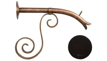 Black Oak Foundry Large Courtyard Spout with Florentine | Oil Rubbed Bronze Finish | S7624-ORB | S7664-ORB