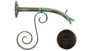 Black Oak Foundry Large Courtyard Spout with Large Nikila | Antique Pewter Finish | S7681-AP