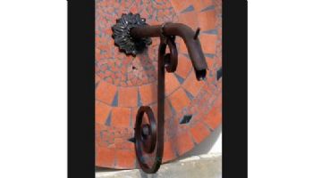 Black Oak Foundry Large Courtyard Spout -  with Large Nikila | Pewter | S7681-Pewter