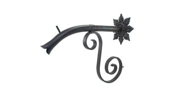 Black Oak Foundry Large Courtyard Spout with Normandy | Antique Pewter Finish | S7683-AP