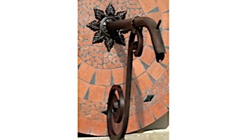 Black Oak Foundry Courtyard Spout - Large with Normandy | Burnt Copper | S7683-BurntCopper