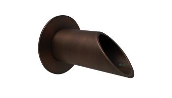Black Oak Foundry 2" Deco Wall Scupper with Round Backplate | Brushed Nickel Finish | S902-BN