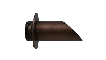 Black Oak Foundry 2" Deco Wall Scupper with Round Backplate | Brushed Nickel Finish | S902-BN