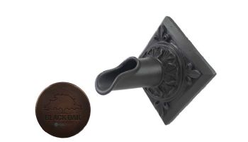 Black Oak Foundry Diamond Oak Leaf Scupper | Distressed Copper Finish | S52-A-DC