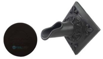 Black Oak Foundry Diamond Oak Leaf Scupper