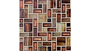 National Pool Tile Cosmopolitan Mosaic Glass Tile | Copper | COS-BARCELONA