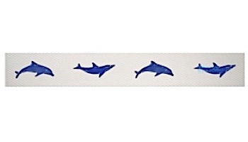 Artistry In Mosaics Step Markers Shells Blue Mosaic | 3" x 24" | SMSHEBLU