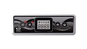 Gecko IN.K300-1OP LCD Spa Keypad Control and Overlay | 1 Pump 4-Button 10' Cable | BDLK3001OP 0607-008039