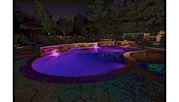 J&J Electronics ColorSplash XG Series Color LED Pool Light SwimQuip Version | 120V Equivalent 33W 100' Cord | LPL-F2C-120-100-PSQ