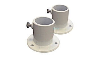 Pair of Aluminium Deck Flange 1.5" Diameter For Above Ground Pools | NE1228PR