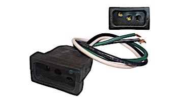 J & J Electronics MJJ Receptacle Light 18-3 14" Black | SS2RSP-103L