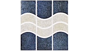 US Pool Tile New Surf Series  Blue and Ivory