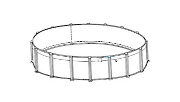 Chesapeake 27' Round Resin 54" Sub-Assy for CaliMar® Above Ground Pools | 5-4927-138-54
