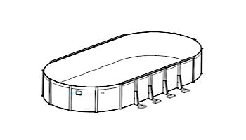Sierra Nevada 16' x 24' Oval Resin 52" Sub-Assy for CaliMar® Above Ground Pools | 5-4946-137-52