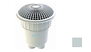 AquaStar 10" Round MoFlow Suction Outlet Cover | 2 Port Double Deep Sump Bucket | White | 10MF101B